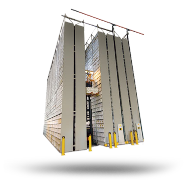 Mobile High-bay storage system for Off-site storage