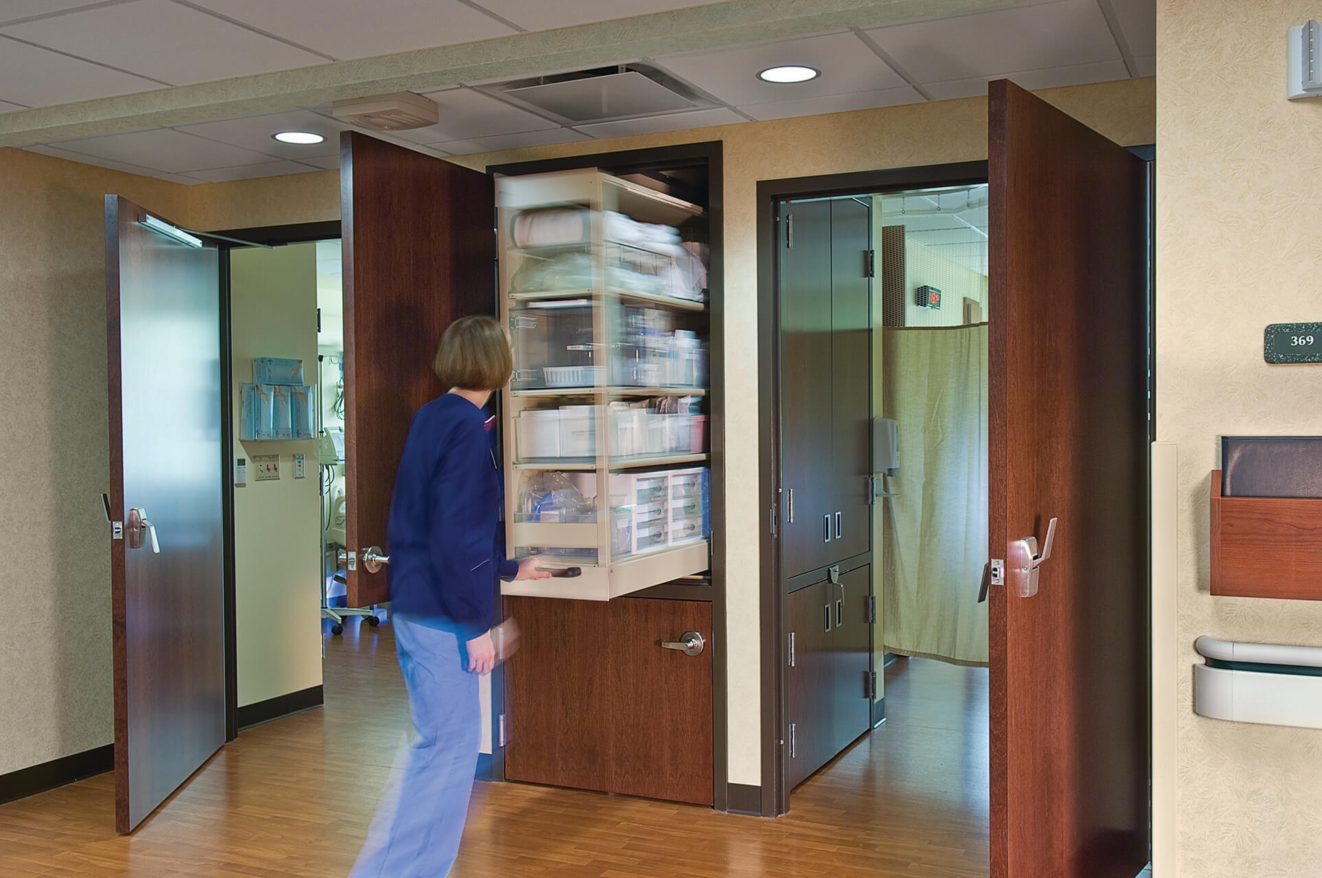Patient Server allows easy access to supplies outside of the room