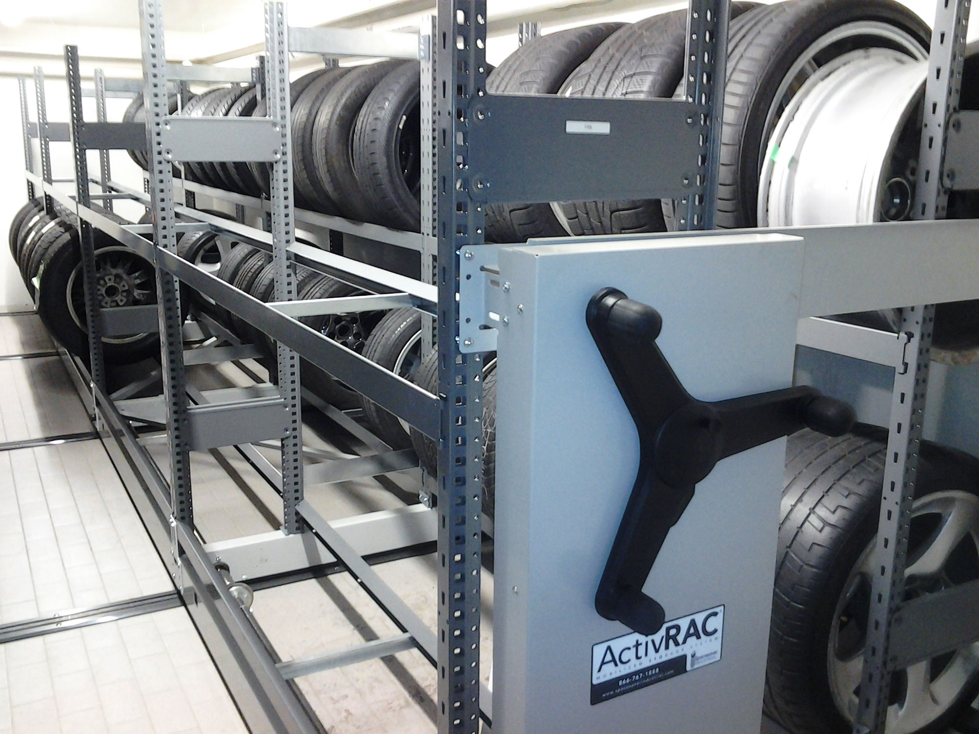 Using ActivRAC for tire storage
