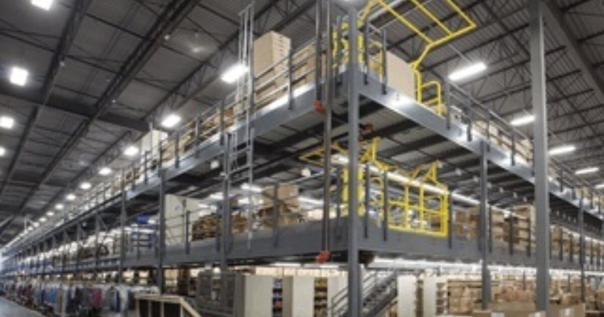 Mezzanine Storage for Manufacturing &… | Spacesaver Storage Solutions