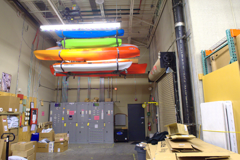Overhead Canoe Storage