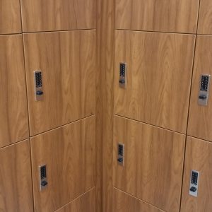 Sleek mail lockers