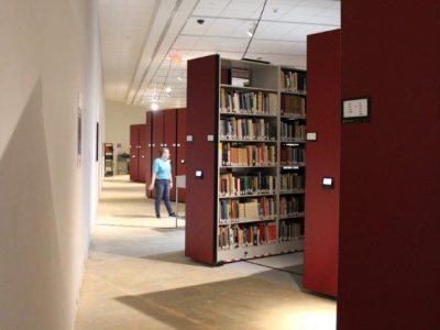Book storage at the museum