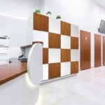 Day Use lockers for employees in reception area