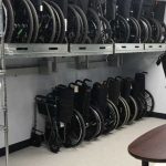 Wheelhair storage in store room