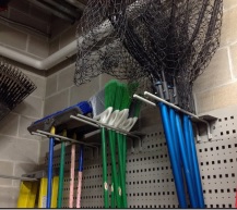 Storing your parks and rec rakes