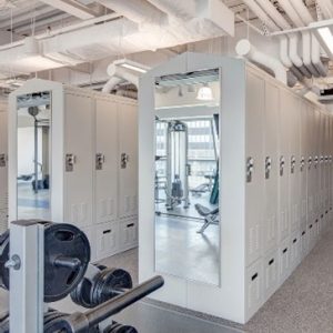 Lockers for fitness rooms