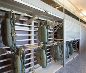 Parachute Storage Rack System