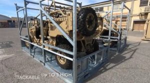 Use our crates to move military jeeps