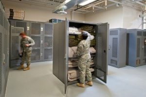 Military personal storage lockers

