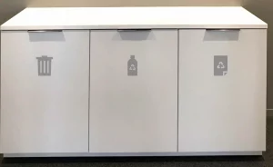 Recycling station for your workspace