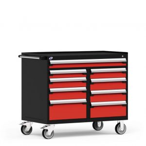 red Rosseau mobile cabinet