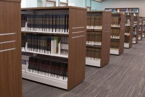 Library flexible shelving