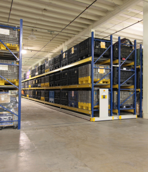 Warehouse racking system storing oversized evidence