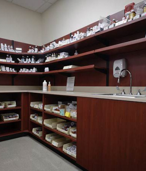 Pharmacy Furniture with open shelving