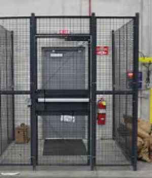 Driver cage at the warehouse