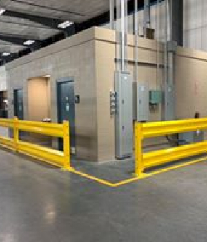 Keep your office safe in the warehouse with guard rails