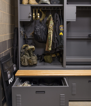Law enforcement gear storage
